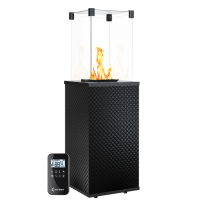 Kratki PATIO/MINI/G31/37MBAR/CZ/P стекло, черное тиснение с пультом ДУ