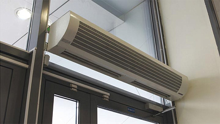 Монтаж тепловых завес